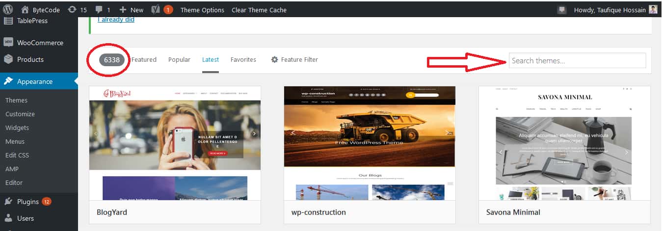 How To Select A WordPress Theme Step 3
