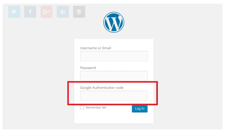 Add Two-Factor Authentication In WordPress Step 2